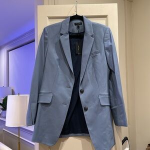 RAG & BONE Charles Twill Blazer In Prairie - Blue